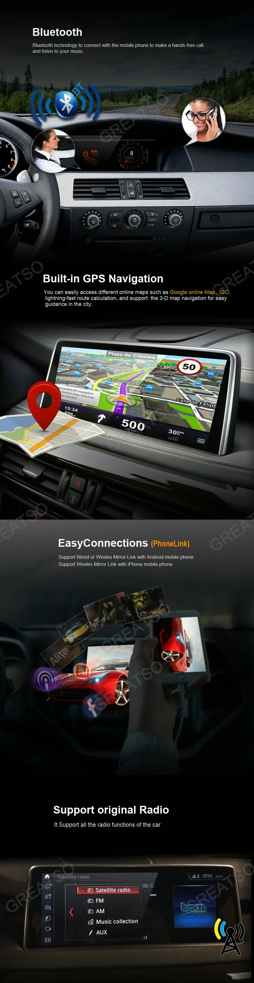 Perfect Six core Android 9.0 CAR Audio DVD player FOR BMW X3 E83 (2004- 2009) gps car Multimedia head device unit receiver car monitor 11