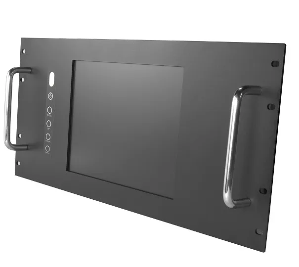 19" 6U Rack Mount industrial LCD monitor, 12.1" LCD Touchscreen Panel
