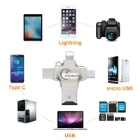 כרטיס sd Ingelon מתכת SD Card Reader microSD זיכרון OTG כרטיס מתאם עבור iOS iPhone Tipo ג הטלפון מיקרו אנדרואיד קורא כרטיסים למחשב (5)