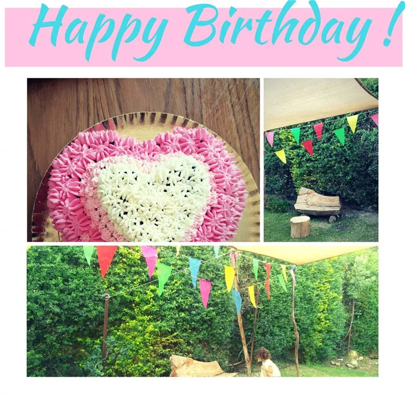

Geometry Flags Bunting Banner Pennant Festival Wedding Party DecoMulticolor Safety & Survival Z0806