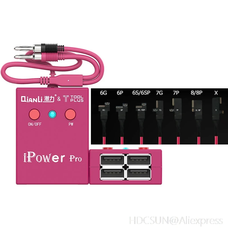 

2019 Professional Power Supply iPower MAX Test Cable DC Power Control Test Cable for iPhone 6G/6P/6S/6SP/7G/7P/8G/8P/X XS XSMAX