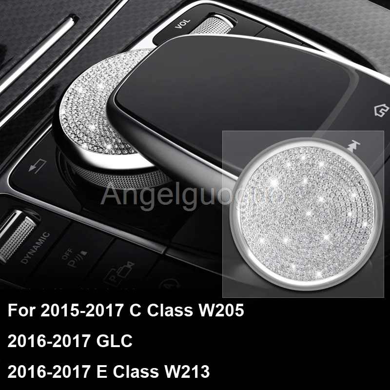 Car multimedia knob decorative cover /adjustment  control knob cover For Mercedes Benz  C class w205 GLC Class E Class W213