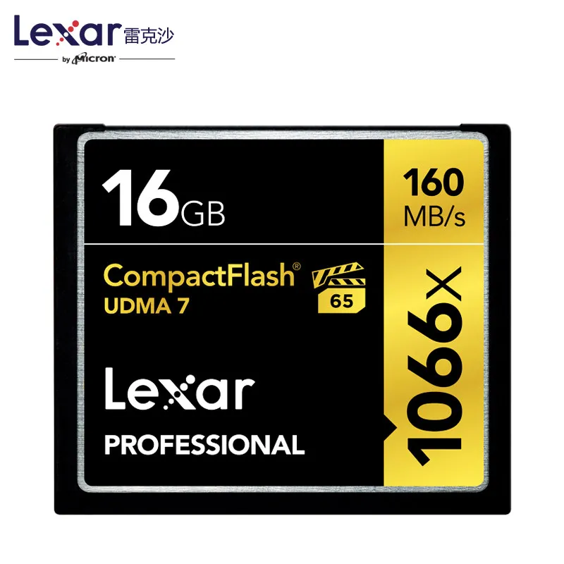 Lexar 160 МБ/с./с бренд 1066x128 Гб Compactflash Cf карта памяти для Dslr камеры Hd видеокамера 1080p 3d 4k Dv видео Dv Dev