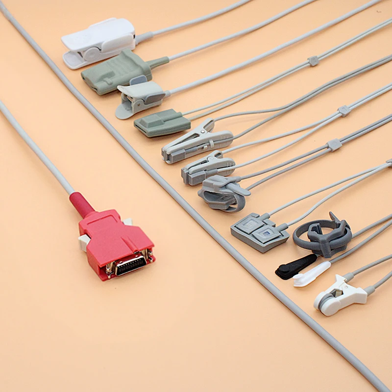 Совместимый с masimo Rad5/6/7/8/87/57 Spo2 кабель датчика для взрослых/детей/новорожденных/ветеринарный, палец/ухо/ноги/лоб зонд