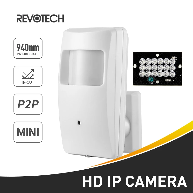 940nm Невидимый ИК 1080 P Скрытая ip-камера 2.0MP 18 светодиодный Ночное видение 3,7 мм Крытый безопасности ONVIF P2P CCTV, система видеонаблюдения