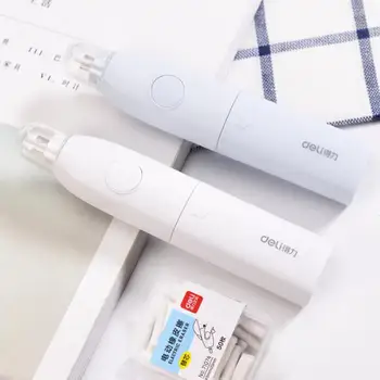 

1PC Deli Motor Electric Eraser Automatic Sketch Study Correction Tool Escolar With 50pcs Refill Child Stationery