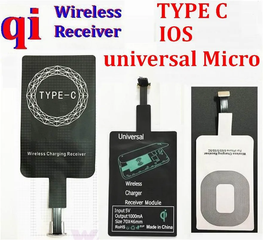 Универсальное 8 контактное Беспроводное зарядное устройство с разъемом TYPE C Qi