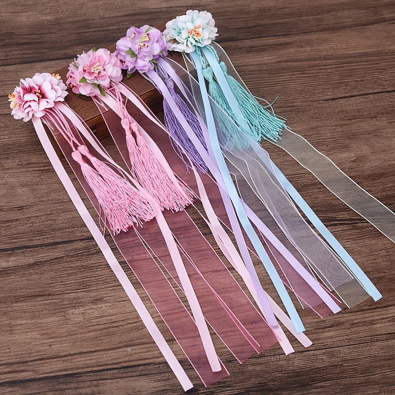 

Costume Hanfu Children's Chinese Style Accessories Hairpin Girls Fringe Hair Accessories Hairbrush Ribbon Retro Headwear