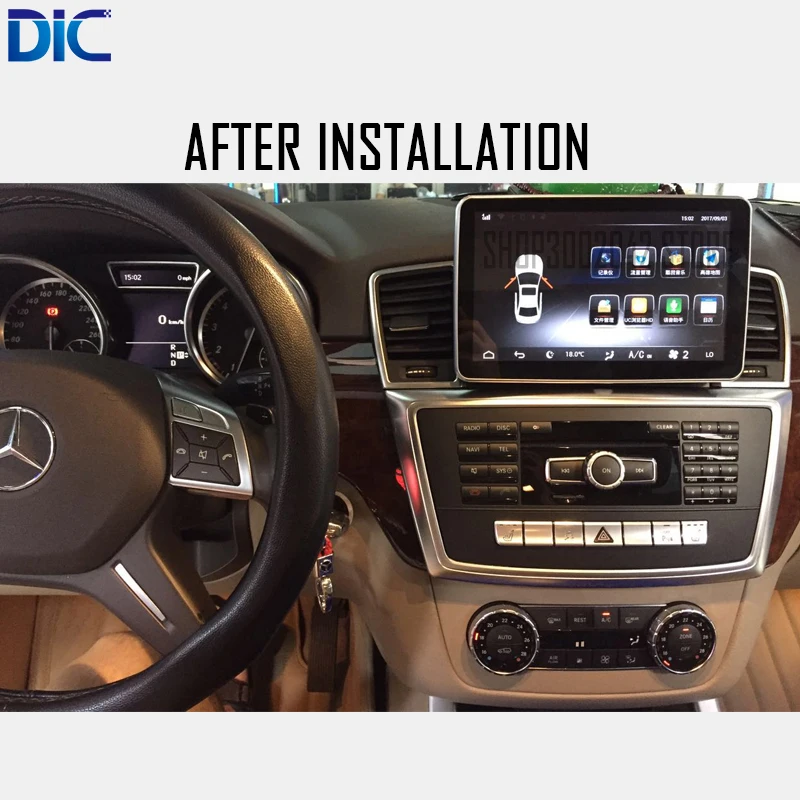 Sale 6.0 Android system navigation player vertical screen steering wheel original control 9 inch 12 inch for Benz ML GL 2012-2017 2