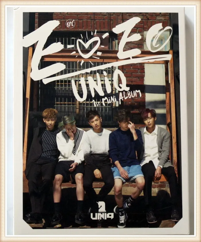 

UNIQ autographed signed with pen 2015 official mini album EOEO CD+photobook korean version 03.2016