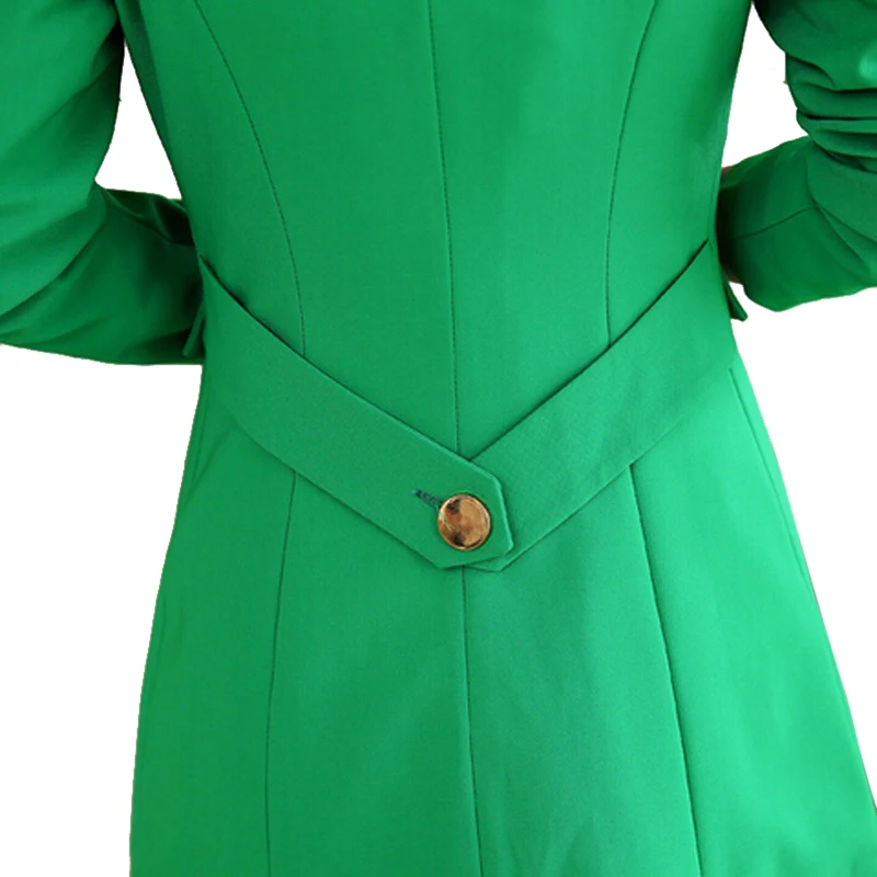 Женский модный весенний осенний длинный костюм на одной пуговице, Элегантный женский офисный Блейзер, женский пиджак, пальто