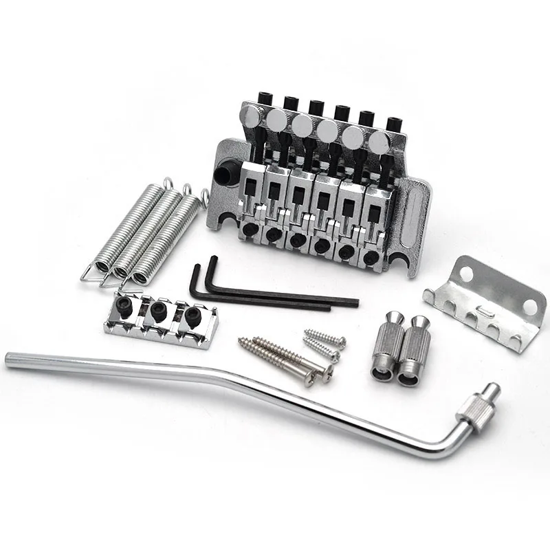 

Electric Guitar Parts Double Rocking Bridge Hemp Face Six-string Double Shaking Vibrato System Pull String Bridge Vibrato