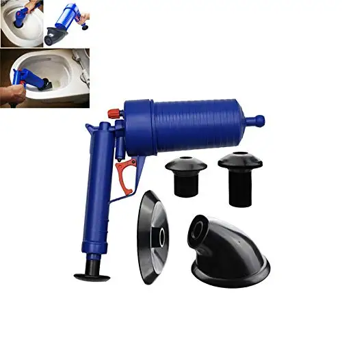 Air Power Drain Blaster gun High Pressure Powerful Manual sink Plunger Opener cleaner pump for Bath Toilets Bathroom Shower | Дом и сад