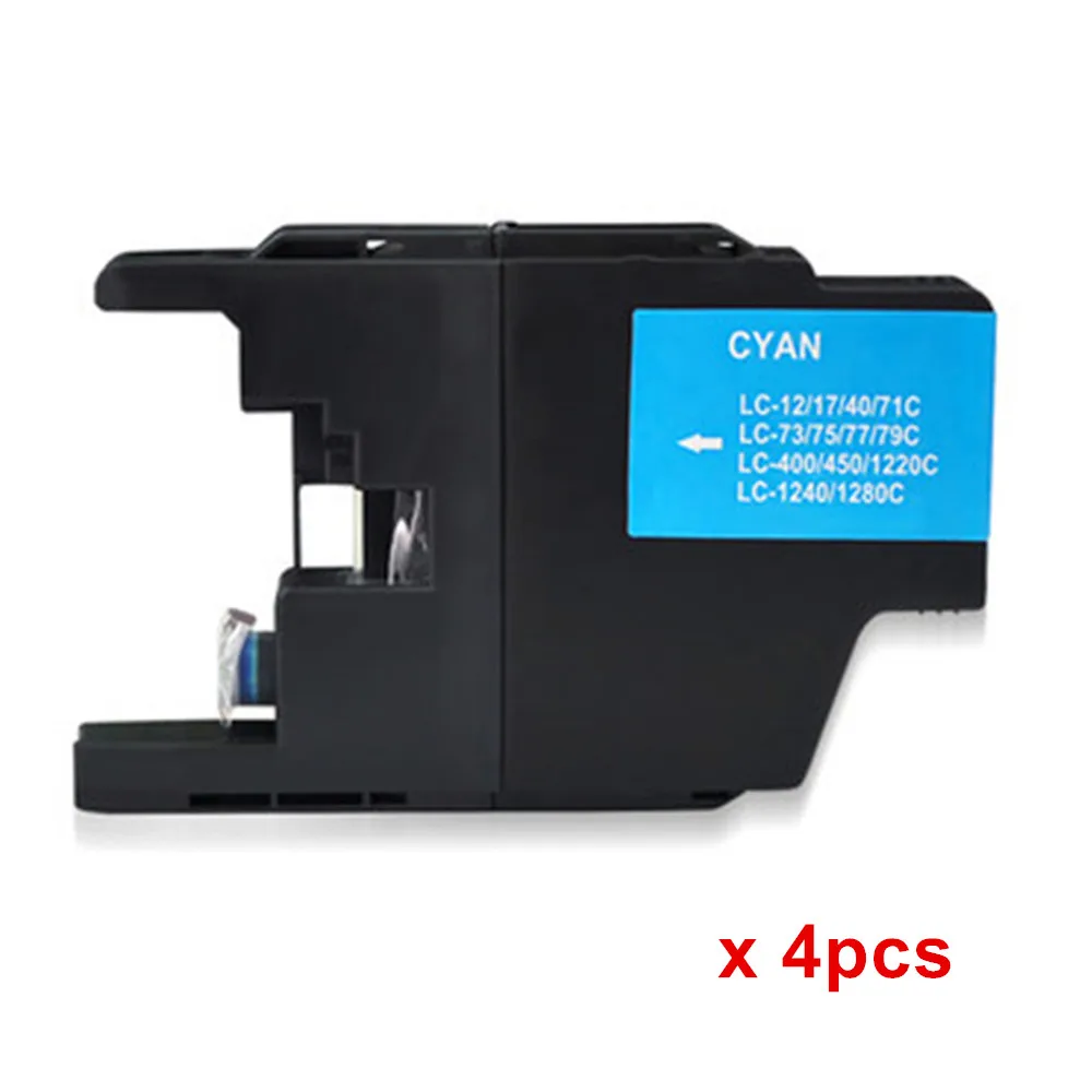 LC73 LC75 LC400 LC1240 картриджи Замена для брата MFC-J710D MFC-J710DW MFC-J432W MFC-J6910DW струйный принтер - Цвет: 4C