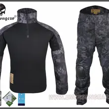 Военная тактическая одежда страйкбол охота Emerson BDU Униформа Combat Gen2 рубашка и брюки колено налокотник TYP EM6927