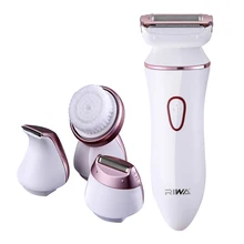 4 в 1 Женская бритва лезвия для женщин электрический эпилятор для удаления волос перезаряжаемый Женский Триммер для депиляции для бикини/лица