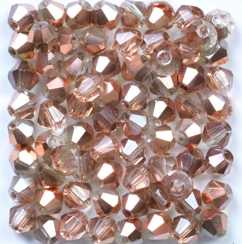 100pcs/Bag Grade AAA 4mm 5301 Seed Bicone Bead Wholesale 4 mm Bicone Roundlle Glass Crystal Beads 30 Color Pick 