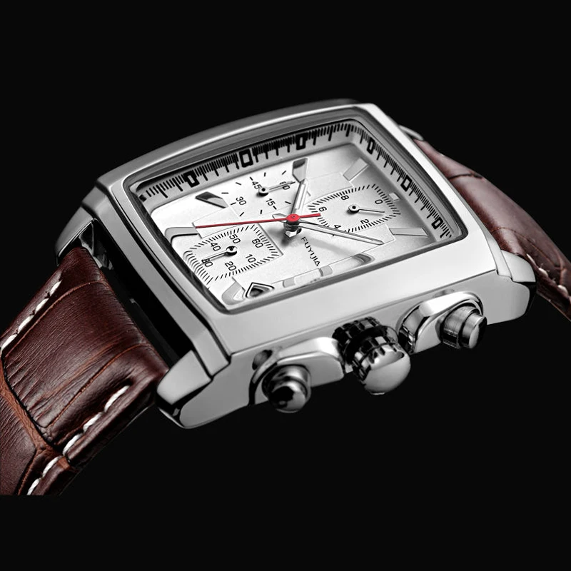 

new Square Sports male Watch Waterproof Quartz Watches Men's Brand Watch Multifunction Steel table Man Fashion clock Business