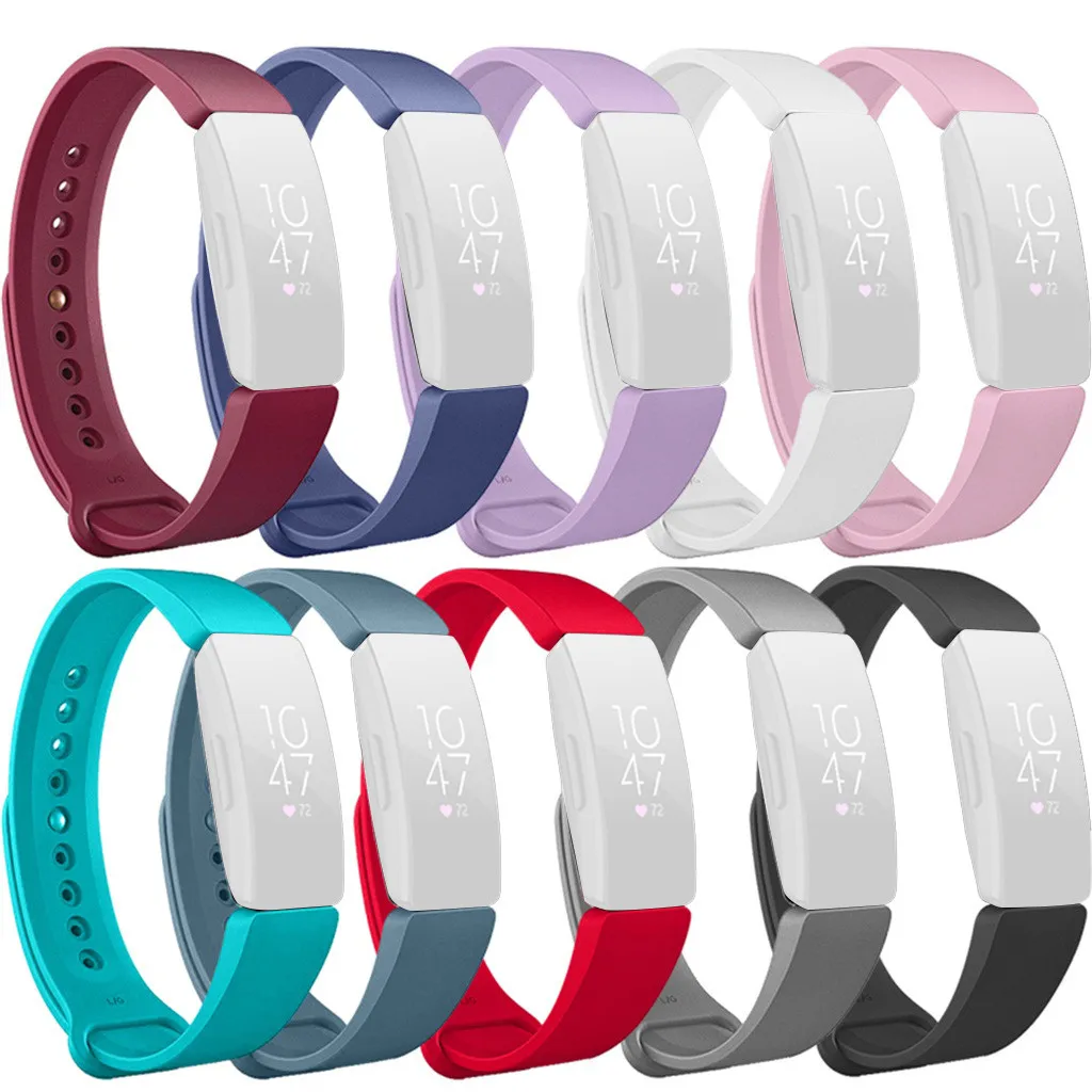 Спортивный силиконовый ремешок Ouhaobin для Fitbit Inspire/Inspire HR сменный Браслет