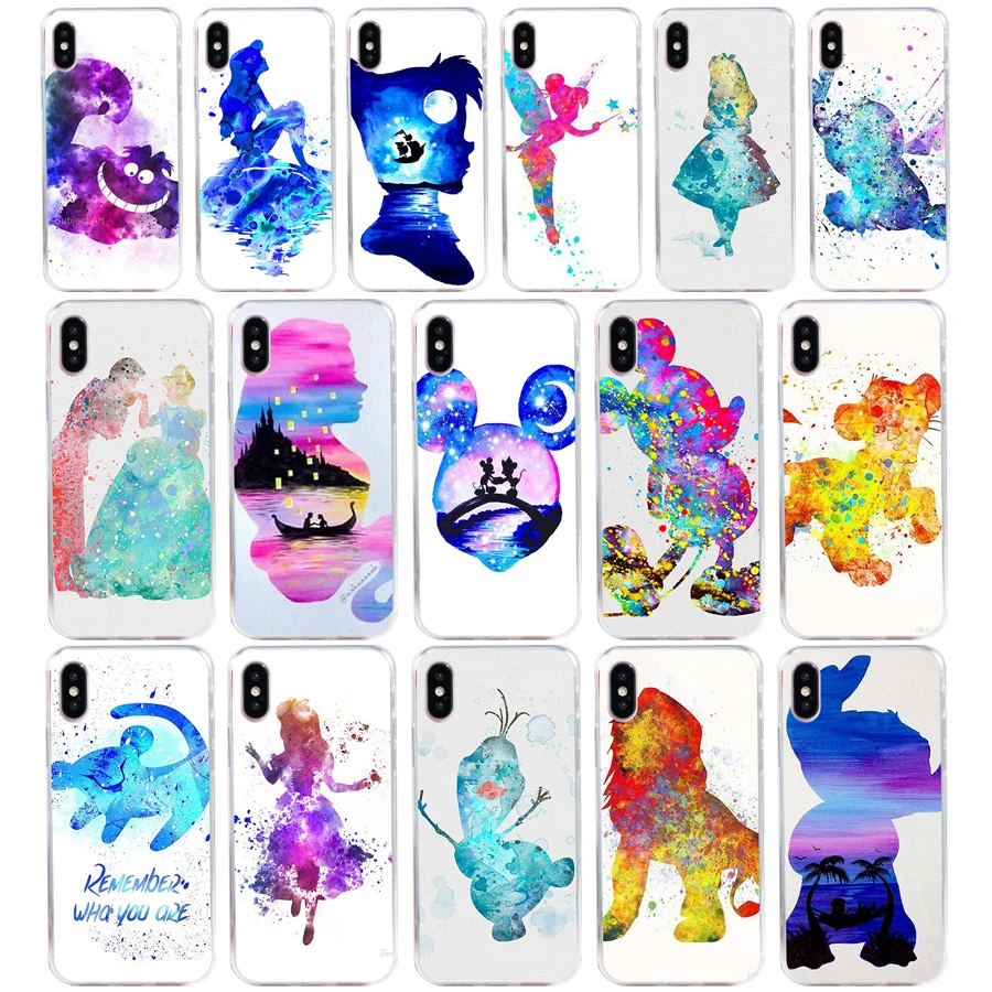 

177 ZX Watercolor lion king Soft Silicone Phone Cases Cover for Iphone X xr xs max Coque Fundas