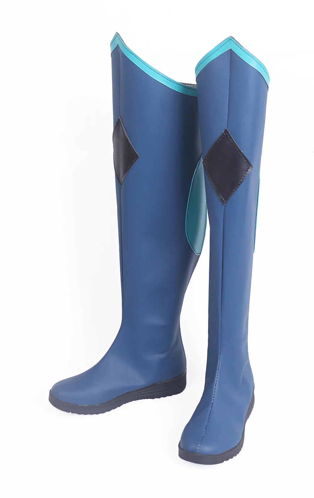 The Dragon Prince Rayla Cosplay Long Boots Blue Shoes (4)