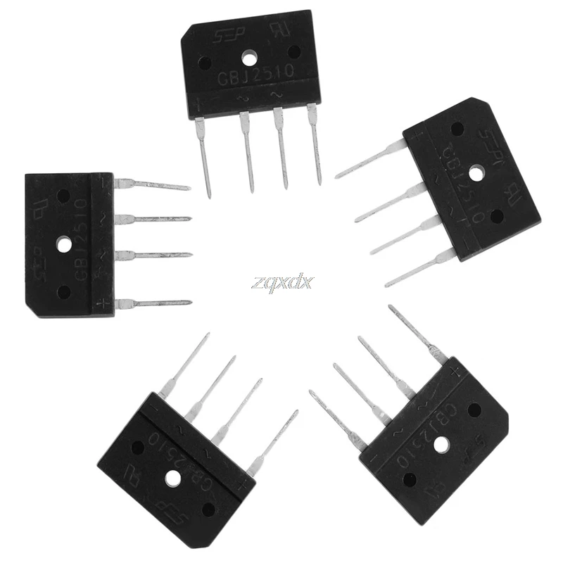 

5Pcs GBJ2510 2510 25A 1000V Single Phases Diode Bridge Rectifiers SEP Drop ship