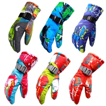 Новые мужские лыжные перчатки для сноуборда мотоциклетные зимние лыжные перчатки для мальчиков и девочек ветрозащитные водонепроницаемые зимние перчатки унисекс