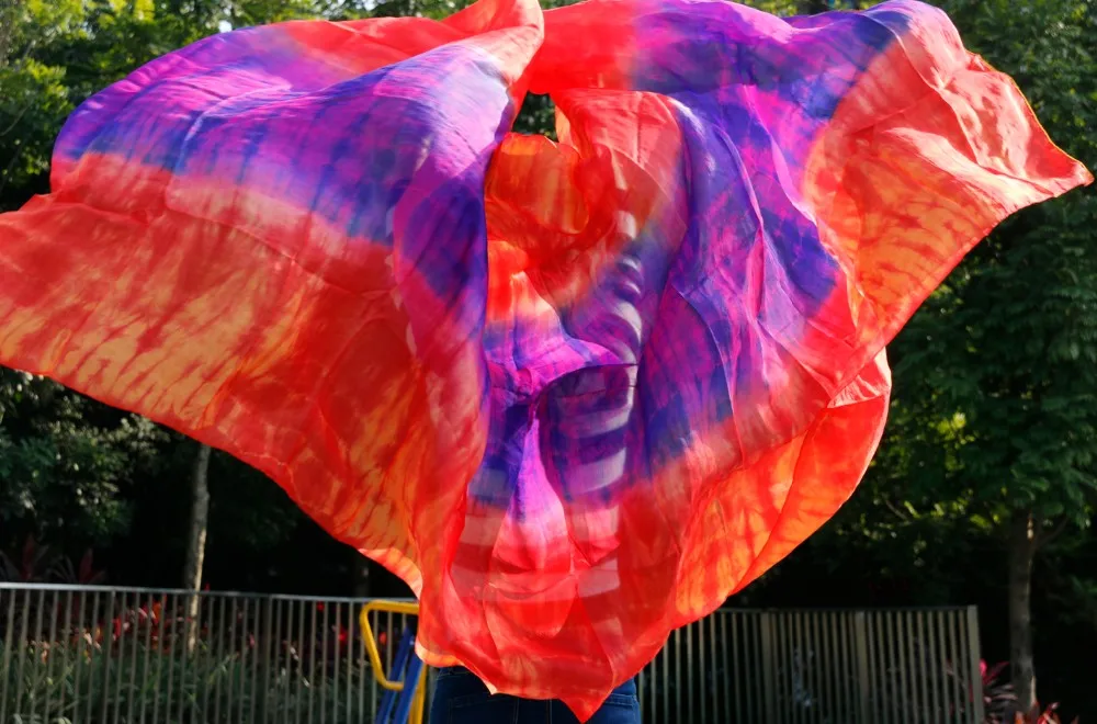 Шелк сценическая танцевальная одежда аксессуары галстук краситель светильник текстурная Вуаль шали женский шарф костюмы танец живота вуаль
