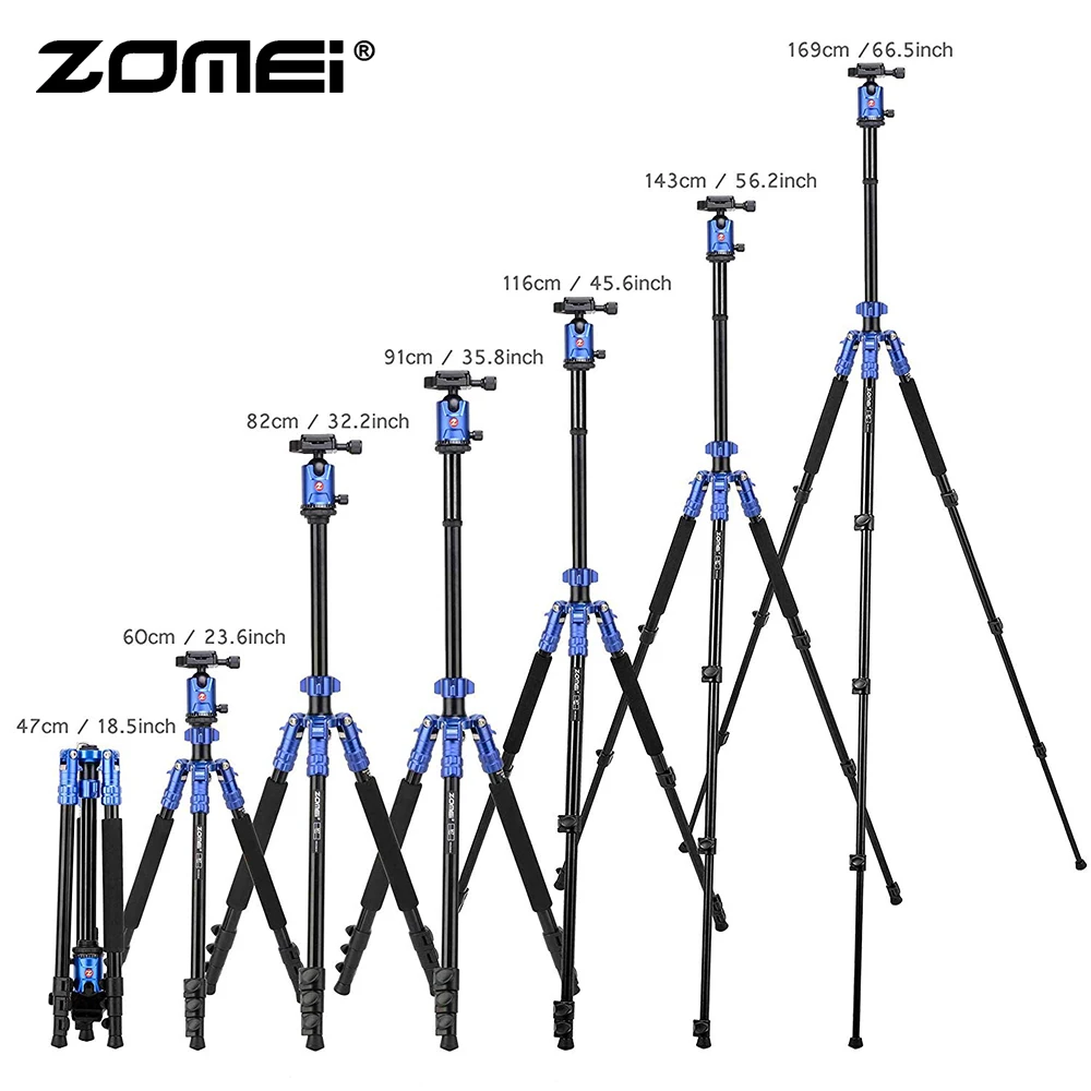 Zomei M7 дорожный компактный штатив с шаровой головкой БЫСТРОРАЗЪЕМНАЯ пластина DSLR штатив монопод подставка для камеры Canon Nikon sony DSLR DV