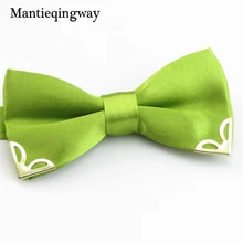 Mantieqingway Новое поступление обувь для мальчиков/девочек галстуки детей Мода смокинг классический однотонный галстук-бабочка детей Свадебная вечерин