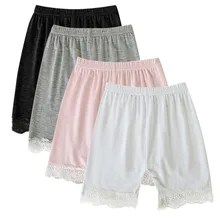 Г., новые модные хлопковые однотонные штаны для маленьких девочек, 4 предмета кружевные шорты для малышей, для детей