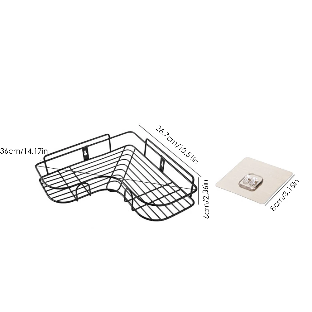 Полка для хранения в ванной, железные угловые полки для слива, полка для хранения в ванной, настенная полка, бутылка, кухонный органайзер, держатель