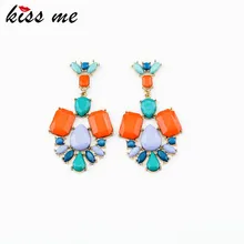 Новые стили 2013 модные ювелирные изделия растение из смолы многоцветные серьги-гвоздики
