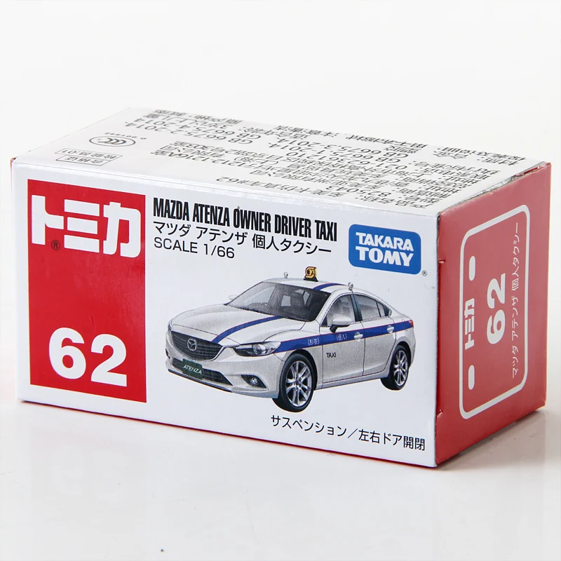 

Takara Tomy Tomica 1/66 Mazda Atenza Owner Driver Taxi Metal Diecast Model Vehicle Toy Car New in Box #62