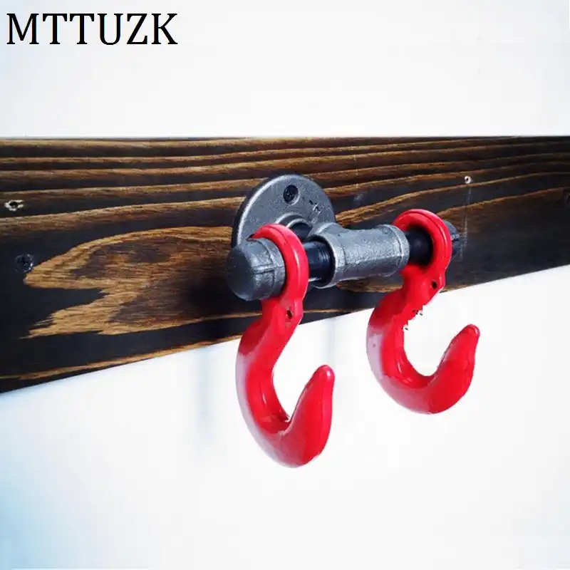 Mttuzk Vintage Heavy Industrial Pipe Robe Hook Interior Decor Bathroom Decor Steampunk Decor Loft Wall Hook Hat Rack Coat Holder Robe Hooks Aliexpress