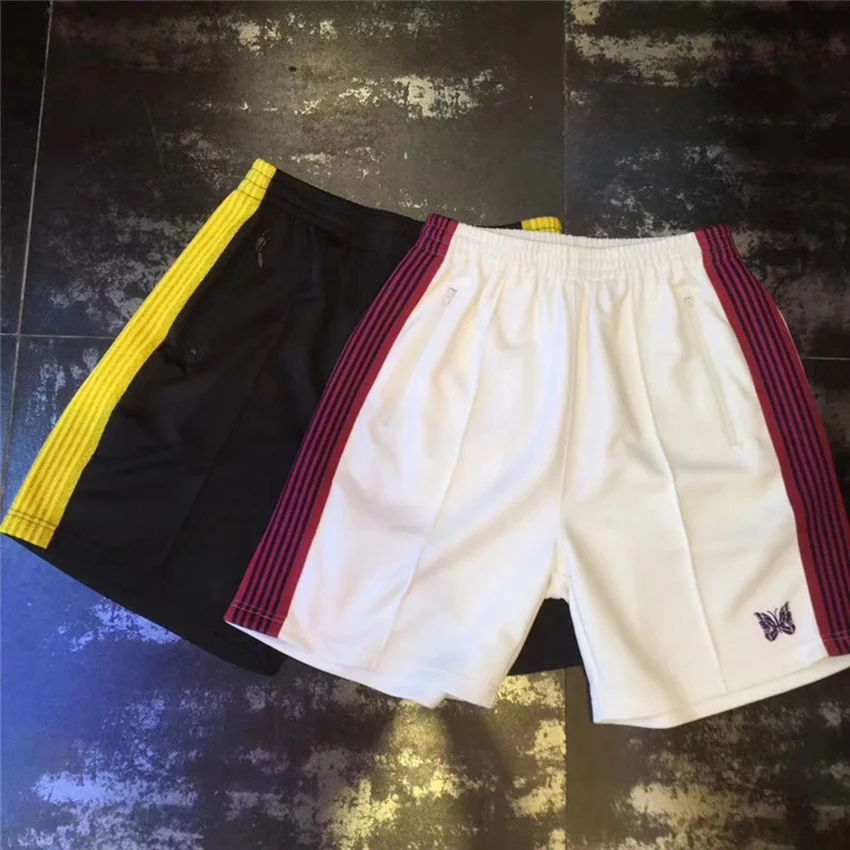 

AWGE x Needles Shorts Women Men 1:1 High Quality AWGE Embroidery butterfly Drawstring Shorts