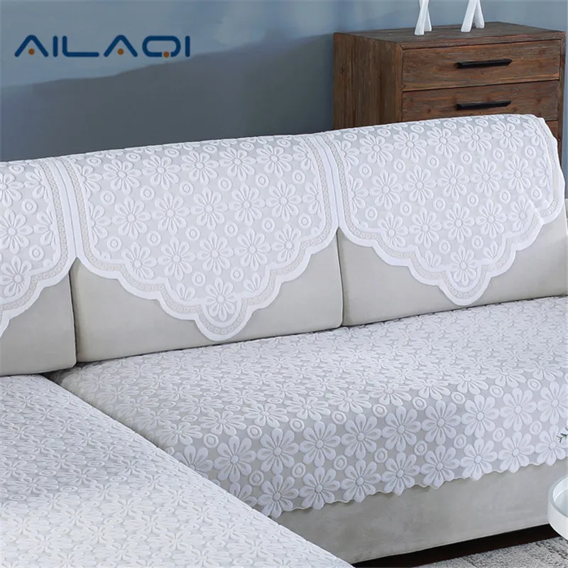 AILAQI Lace Sofa Cover On The Corner Sofa Stretch Furniture Covers non