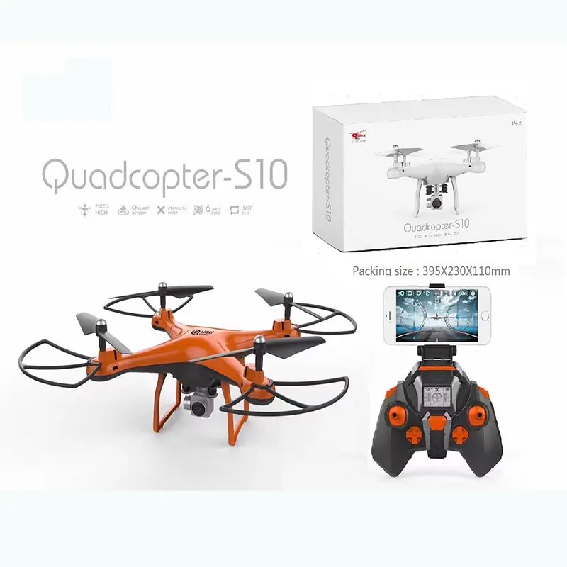 

Drone with 0.3MP/2MP Wide Angle HD Camera Remote Control Quadcopter Altitude Hold Drone Headless Mode Auto Return Camera Selfie