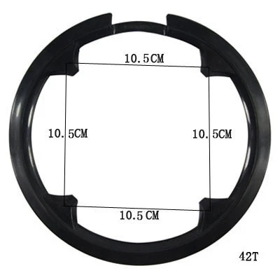 36 T/40 T/42 T/44 T/46 T/48 T/52 T шатун для горного велосипеда Защитная крышка опорная крышка велосипедная цепь кривошипный набор цепь защита колеса CZP001 - Цвет: 42T B