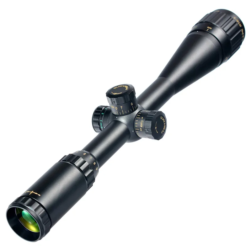 Kandar Gold Edition Aome Vidro Gravado Mil-dot Retículo Bloqueio Riflescope Caça Rifle Escopo Visão Óptica Tática 4-16x40 11 Kandar gold edition 4-16x40 aome vidro gravado