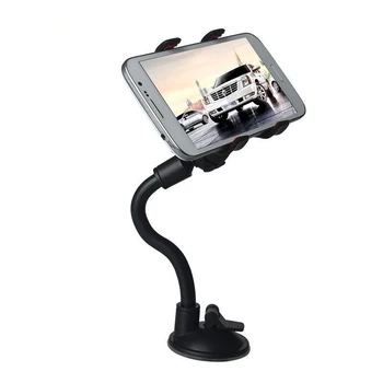 

50*pecUniversal 360 Degree Rotating Long Arm Windshield mobile phone Car Mount Bracket Holder Stand for iPhone phone GPS MP4 PDA