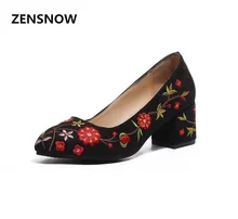 2018 Fashion All match Rough Heels Heels Sexy Occupation Shoes