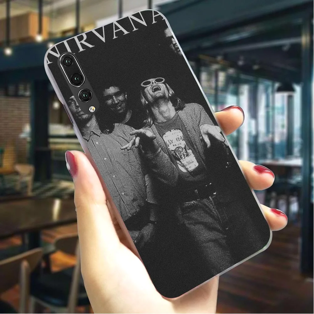 

Plastic Phone Case for Huawei Honor 7C Nirvana Kurt Cobain Cover for Honor 8 Covers 10 9 Lite 7A Pro 6A 7X Y6 Prime Nova 3i 3