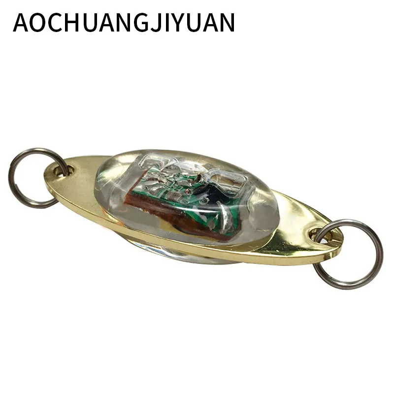 

New Flash Lamp LED Deep Drop Underwater Eye Shape Fishing Squid Fish Lure Light