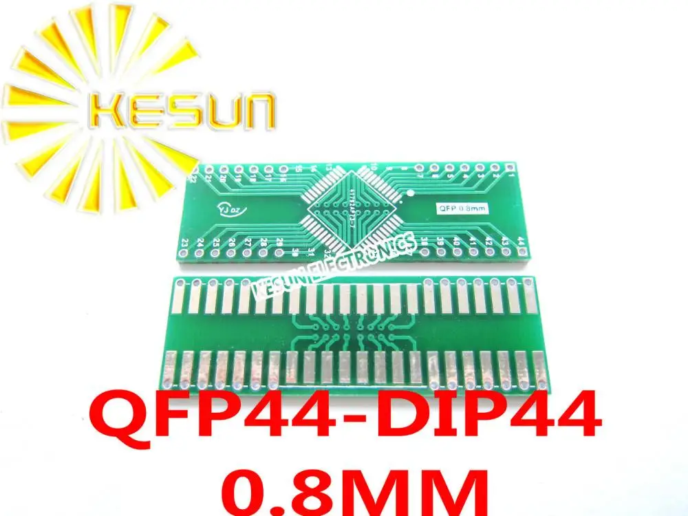 

10PCS QFP44 turn DIP44 0.8MM Pitch IC adapter Socket Adapter plate PCB LQFP44