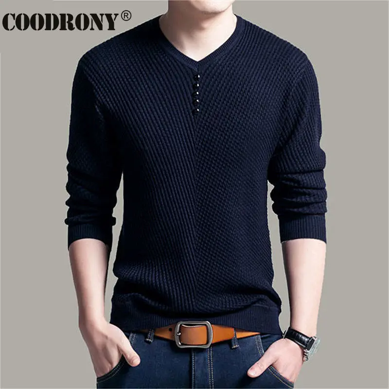 COODRONY Sweater Men Casual V-Neck Pullover Men Autumn Slim Fit Long Sleeve Shirt Mens Sweaters Knitted Cashmere Wool Pull Homme COODRONY Sweater Men Casual V-Neck Pullover Men Autumn Slim Fit Long Sleeve Shirt Mens Sweaters Knitted Cashmere Wool Pull Homme