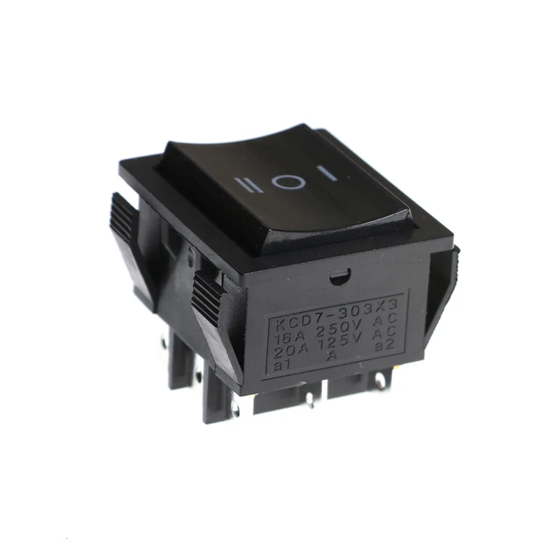 

1pc KCD7-303 Perforate 28 x 31mm 9Pin ON - OFF - ON Boat Rocker Switch Power Switch Whoelesale
