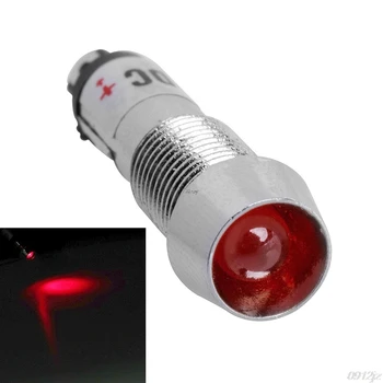 

1Pc DC 12V 8mm Thread ADP8-1 Red LED Indicator Light Panel Signal Pilot Lamp