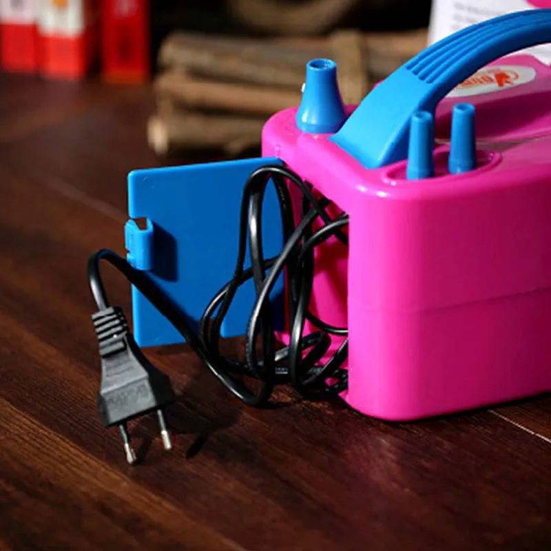 

Electric Balloon Pump Blower Portable Dual Nozzle Inflation for Party Decoration P7Ding