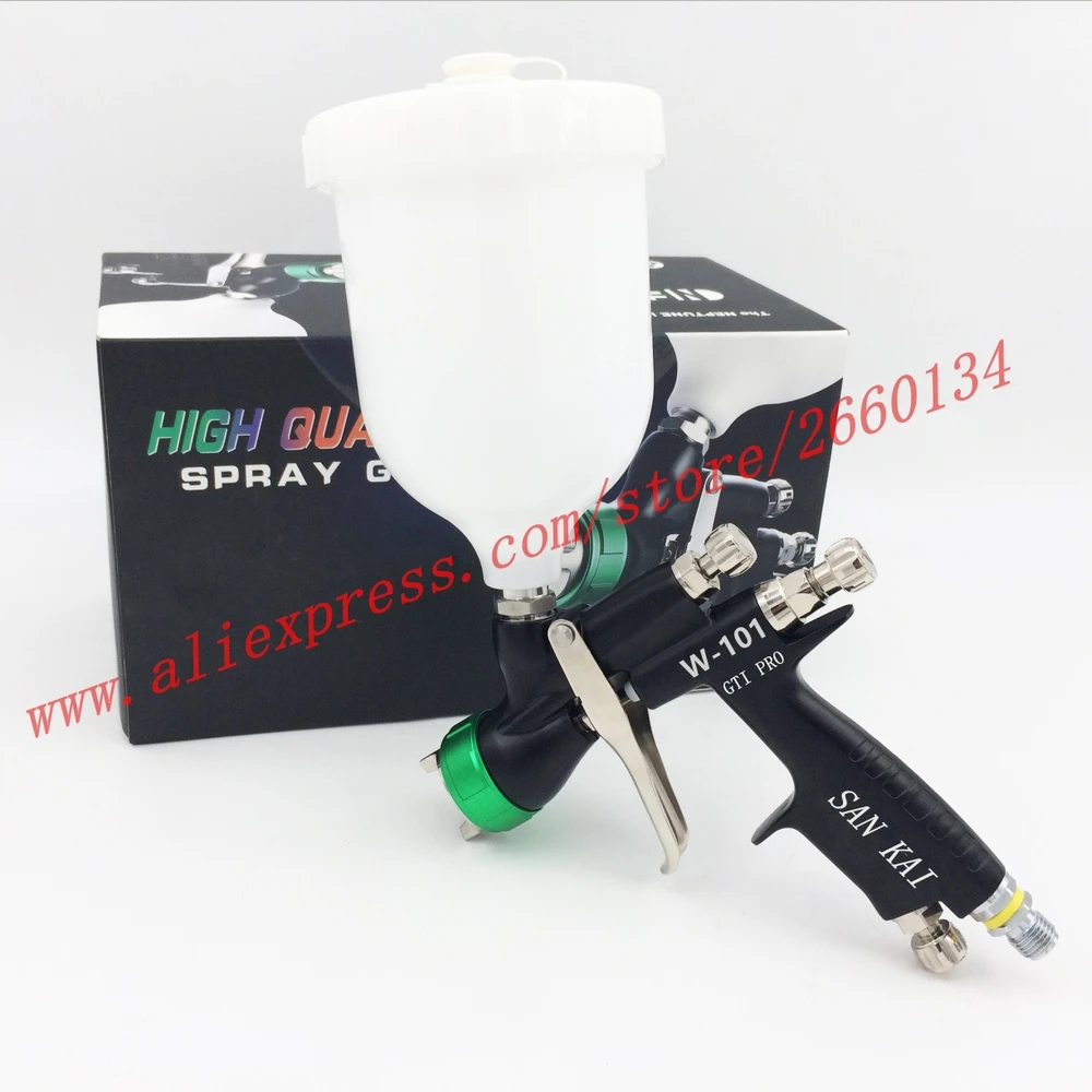 Plastic 600ml cup SPRAY GUN W-101 Paint spray gun hand manual spray gun,w101 gti pro British quality, W101 SPRAYER air spray gun